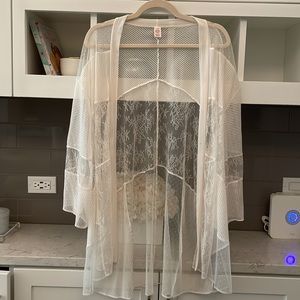 Victoria secret lace robe